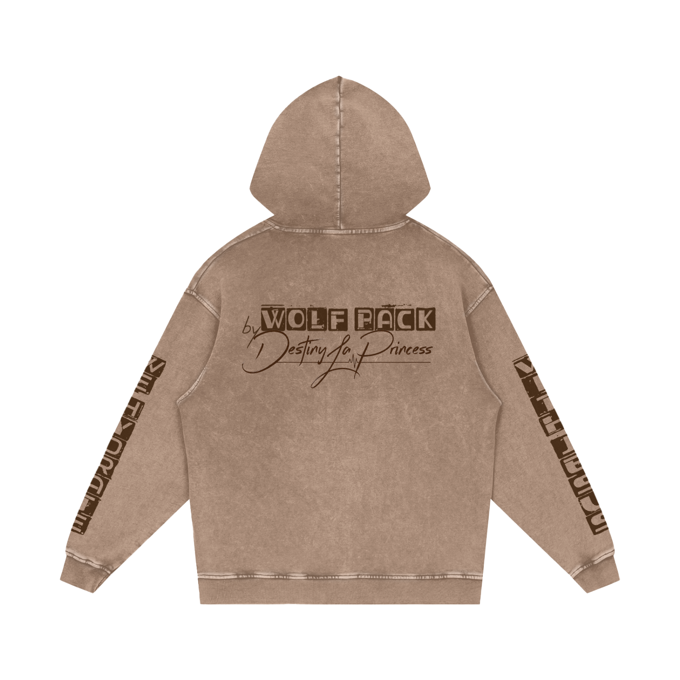 Snow Washed Loose Cotton Hoodie