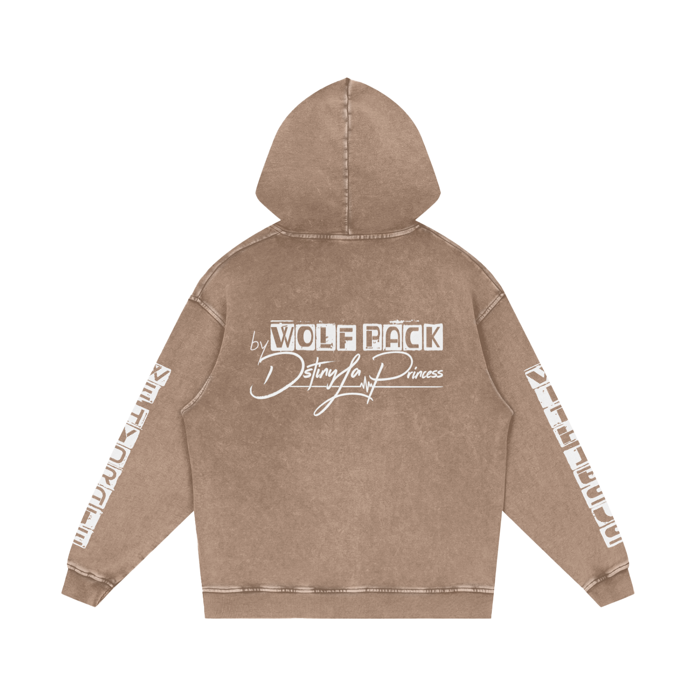Snow Washed Loose Cotton Hoodie