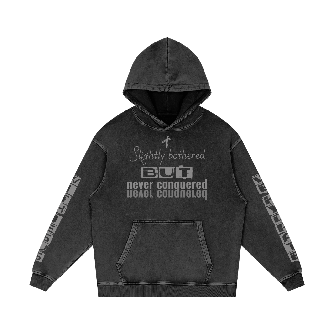 Snow Washed Loose Cotton Hoodie