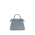 Fendi Blue Calf Leather Bos Taurus Handbag