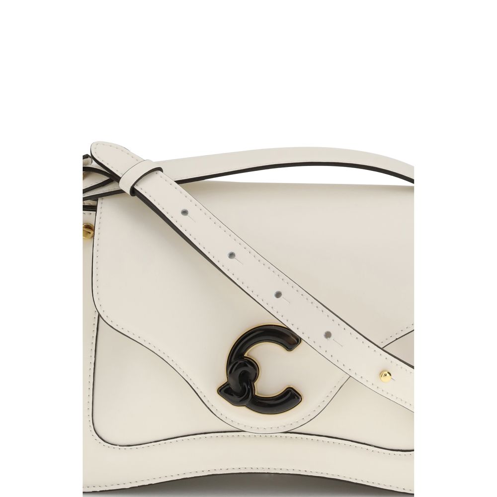 Coccinelle Beige Calf Leather Bos Taurus Shoulder Bag
