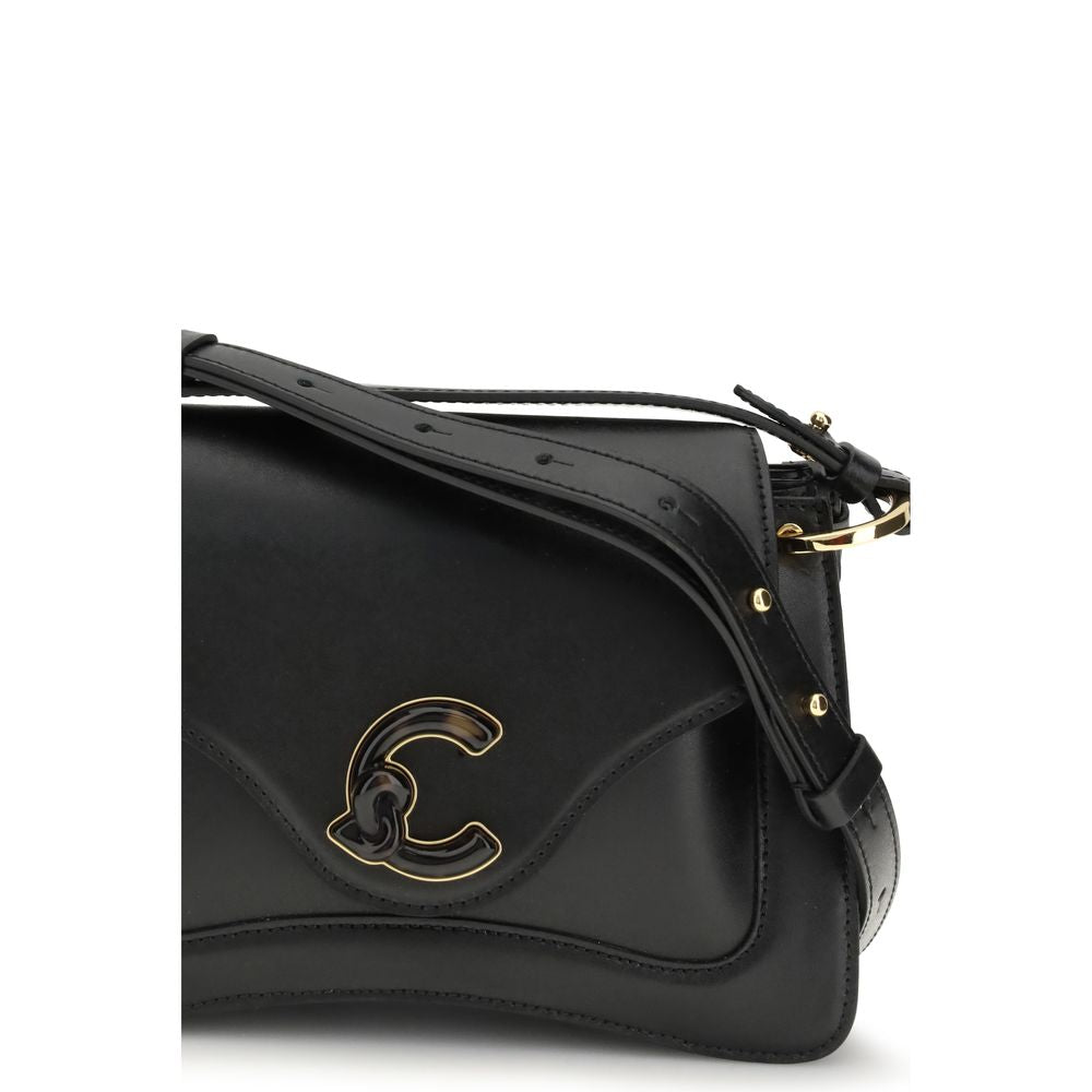 Coccinelle Black Calf Leather Bos Taurus Shoulder Bag