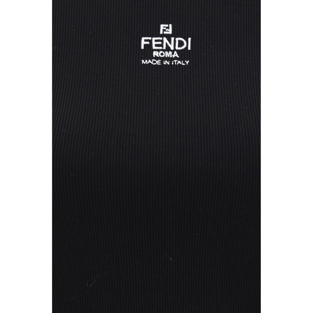 Fendi Black Cotton T-Shirt