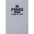 Fendi White Cotton T-Shirt