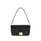 Coccinelle Black Calf Leather Bos Taurus Shoulder Bag