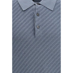 Brioni Light Blue Cotton Polo Shirt