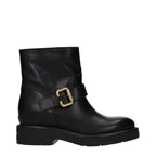 Chloé Black Leather Ankle Boots