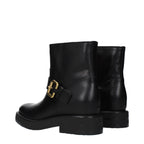 Chloé Black Leather Ankle Boots