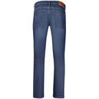 Hugo Boss Blue Cotton Men's Slim-Fit Jeans