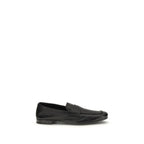 Prada Black Goatskin Slip-On Loafers