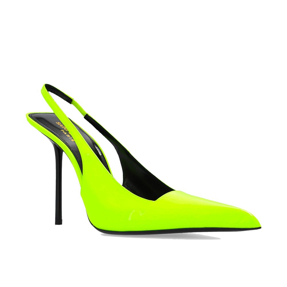 Saint Laurent Bicolor Calfskin High Heel Pumps