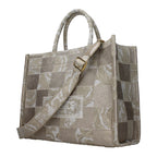 Versace Beige Fabric Handbag