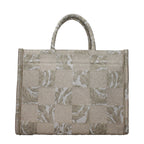 Versace Beige Fabric Handbag
