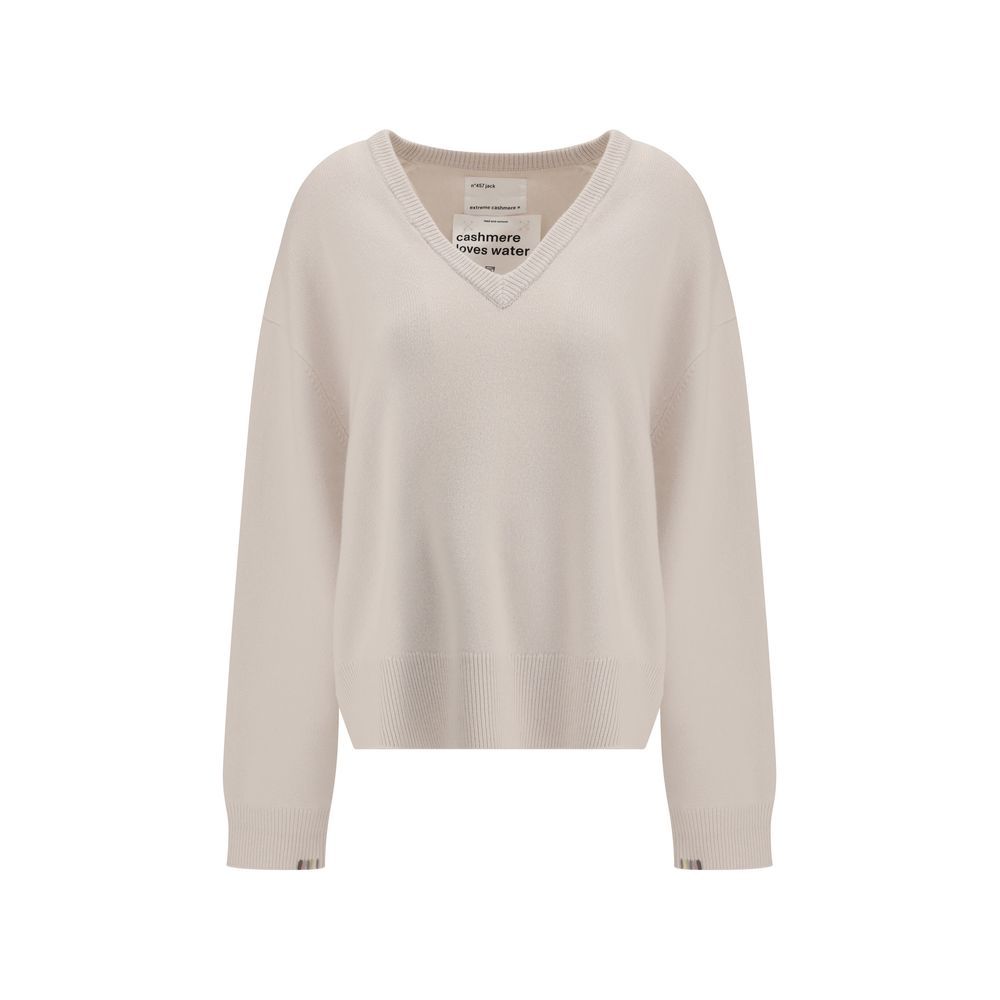 Extreme Cashmere White Cashmere Sweater