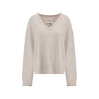 Extreme Cashmere White Cashmere Sweater