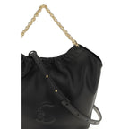 Coccinelle Black Calf Leather Bos Taurus Shoulder Bag