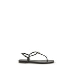 Giuseppe Zanotti Black Calf Leather Bos Taurus Sandals