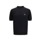 Prada Black Fleece Wool T-Shirt