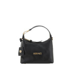 Versace Black Calf Leather Bos Taurus Handbag