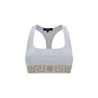 Versace White Cotton Sport Bra
