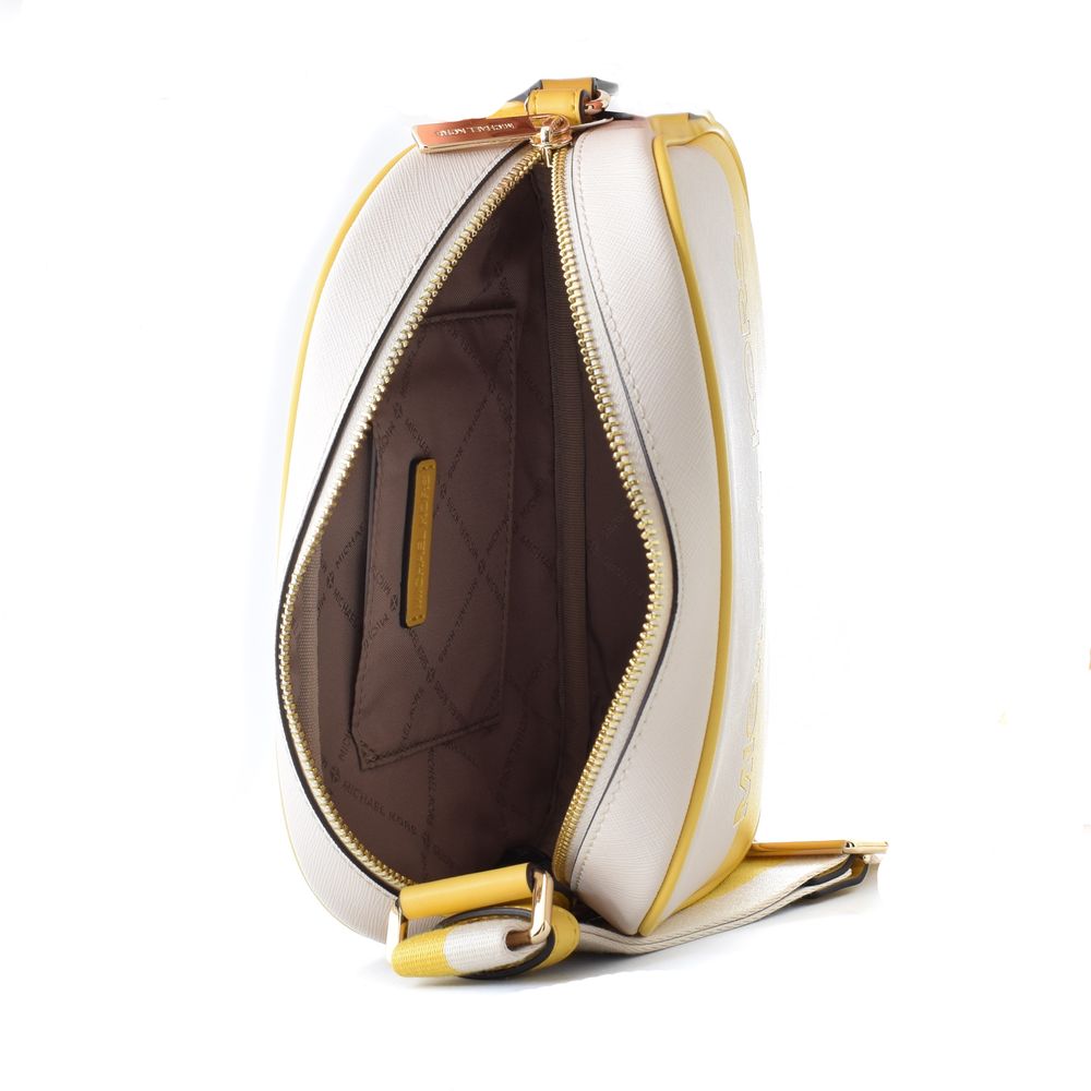 Authentic Designer Michael Kors Bicolor Canvas Crossbody Bag