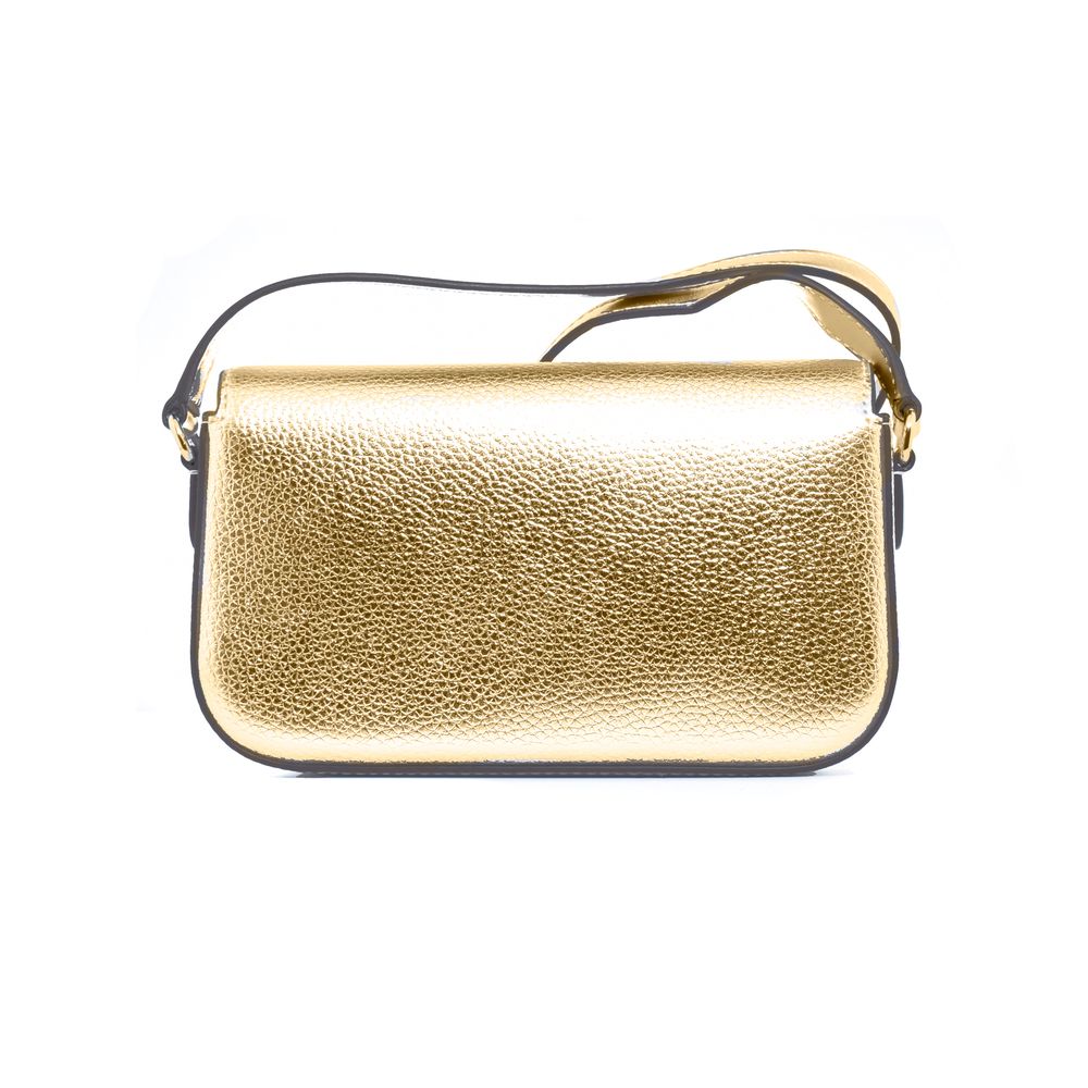 Authentic Designer Michael Kors Gold Leather Crossbody Bag