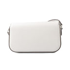 Authentic Designer Michael Kors White Leather Crossbody Bag
