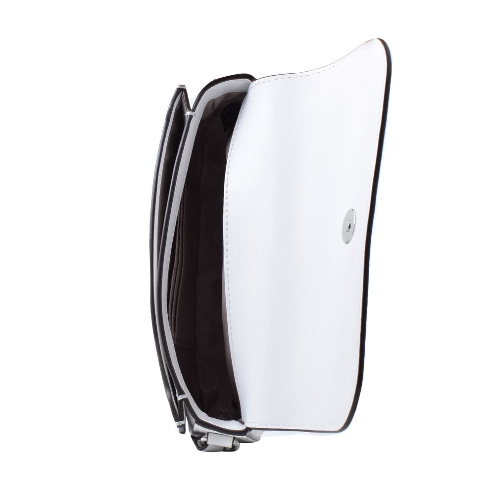 Authentic Designer Michael Kors White Leather Crossbody Bag