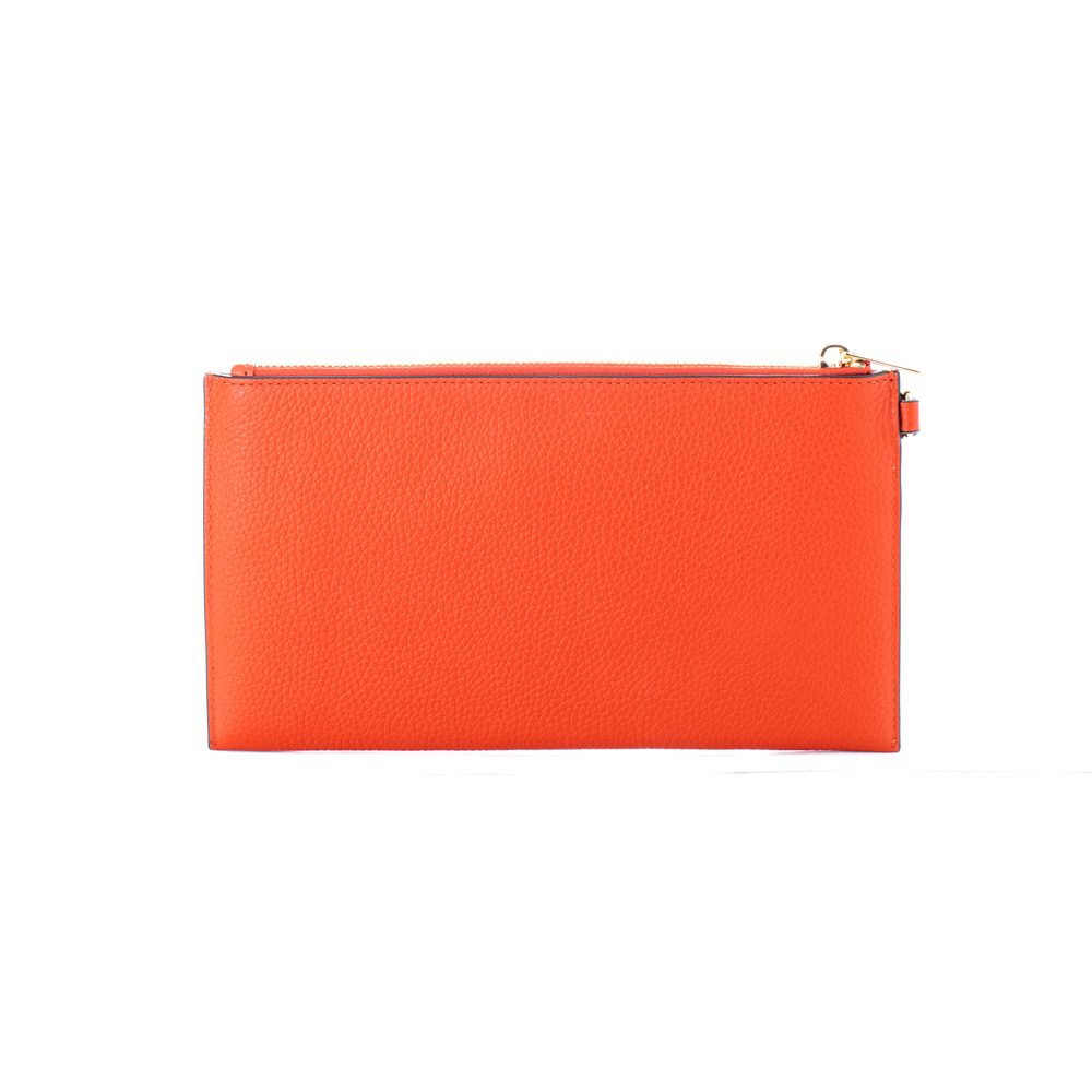 Authentic Designer Michael Kors Orange Leather Clutch Bag