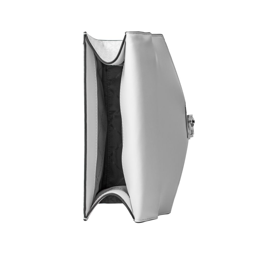 Authentic Designer Michael Kors White Canvas Crossbody Bag