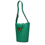 Salvatore Ferragamo Green Leather Shoulder Bag