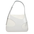 Salvatore Ferragamo White Leather Shoulder Bag