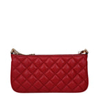 Versace Red Leather Crossbody Bag