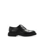 Salvatore Ferragamo Black Calfskin Oxfords And Derbies