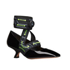 Dior Black Calfskin Mid Heel Pumps