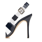 Manolo Blahnik Blue Calfskin High Heel Pumps