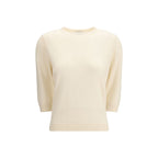 Allude Cream Cashmere Cashmere Sweater