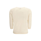 Allude Cream Cashmere Cashmere Sweater