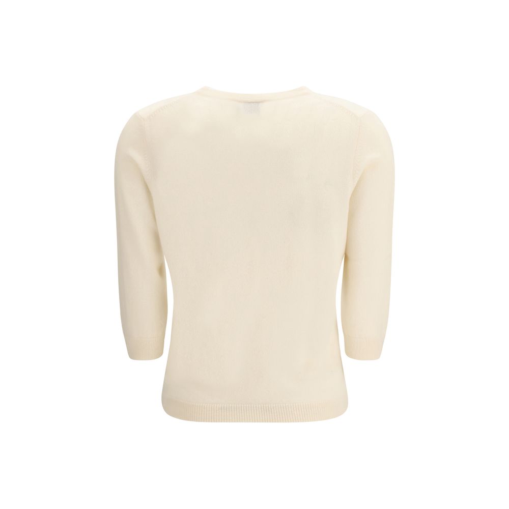 Allude Cream Cashmere Cashmere Sweater