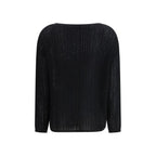 Allude Black Cashmere Cashmere Sweater