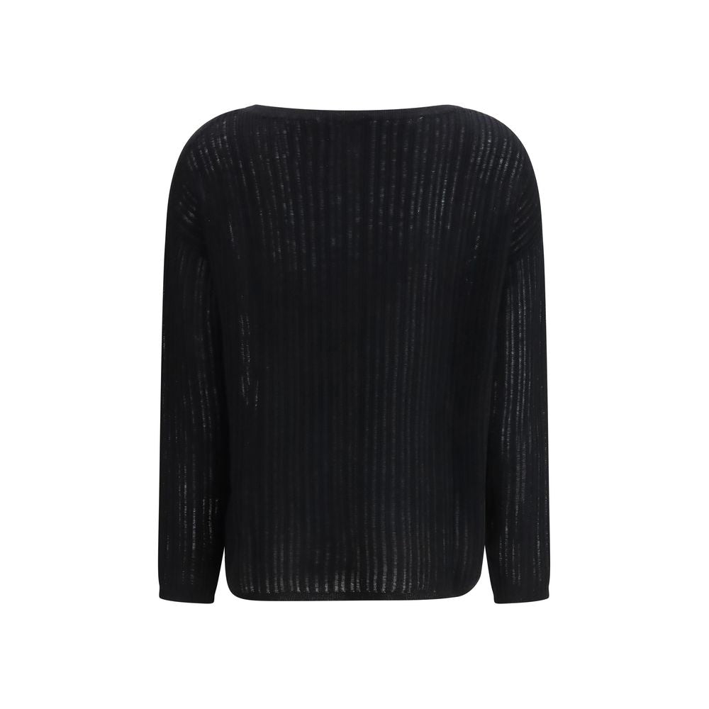 Allude Black Cashmere Cashmere Sweater