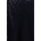 Allude Blue Fleece Wool Sweatshirt