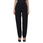 Saint Laurent Black Cotton Straight-Leg Jeans
