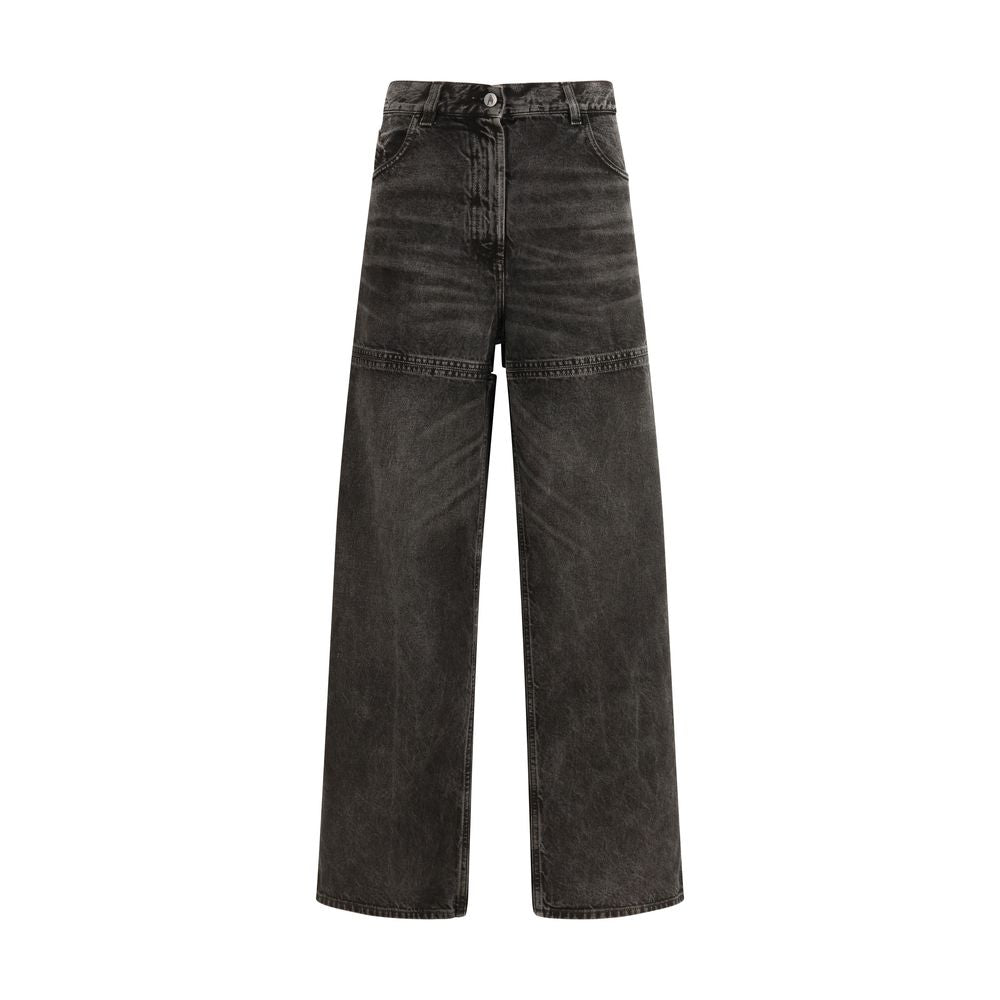 The Attico Black Cotton Jeans Denim