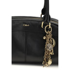 Chloé Black Calf Leather Bos Taurus Shoulder Bag