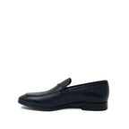 Salvatore Ferragamo Black Calfskin Slip-On Loafers
