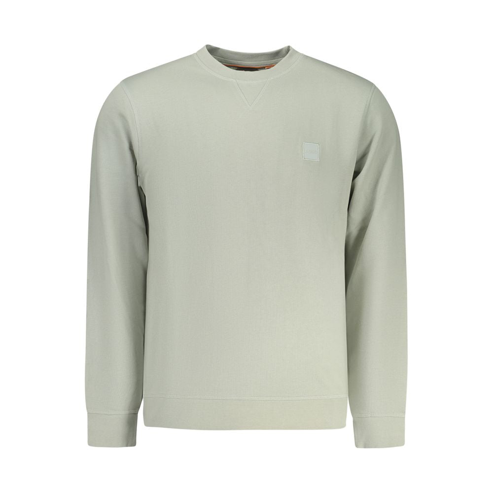 Hugo Boss Verde Cotton Men Sweatshirt