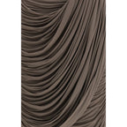 Magda Butrym Brown Copper Midi Skirt