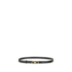 Ferragamo Brown Calf Leather Bos Taurus Thin Belt