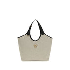 Versace Beige Cotton Shoulder Bag